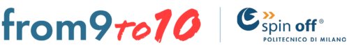 Logotipo de from9to10 con la marca de spin-off del Politecnico di Milano