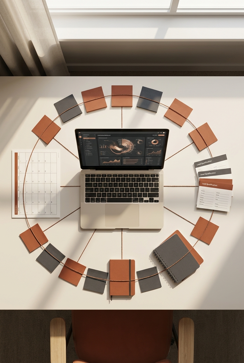 Dashboard marketing integrata dall’alto